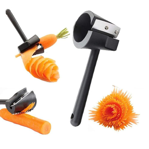 AussieSuperStore Homeware Supplies Dual Chef-Style Spiral Slicer & Garnish Grater Dual Chef-Style Spiral Slicer & Garnish Grater | Kitchen Gadgets CBCURLRSPIRALPCK