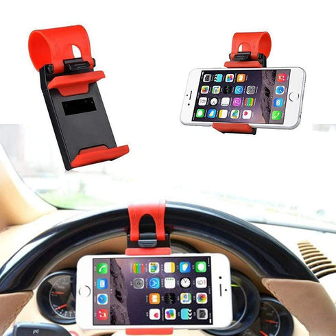 AussieSuperStore Homeware Supplies Ez-Drive Smartphone Steering Wheel Hands free Car Mount Holder CBSTEERPHONEHOLDER