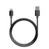 AussieSuperStore Homeware Supplies Flexible Metal Lightning USB iPhone Charger Cable Black Flexible Metal Lightning USB Charger Cable Black | Mobile Accessories CBMEAPPCBLBLK