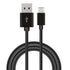 AussieSuperStore Homeware Supplies Flexible Metal Lightning USB iPhone Charger Cable Black Flexible Metal Lightning USB Charger Cable Black | Mobile Accessories CBMEAPPCBLBLK
