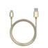 AussieSuperStore Homeware Supplies Flexible Metal Lightning USB iPhone Charger Cable Gold Flexible Metal Lightning USB Charger Cable Gold | Iphone Accessories CBMEAPPCBLGOLD
