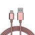 AussieSuperStore Homeware Supplies Flexible Metal Lightning USB iPhone Charger Cable Rose Gold Flexible Metal Lightning USBCharger Cable Rose Gold|iPhone Accessories CBMEAPPCBLRGOLD