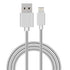 AussieSuperStore Homeware Supplies Flexible Metal Lightning USB iPhone Charger Cable Silver Flexible Metal Lightning USB Charger Cable Silver | iPhone Accessories CBMEAPPCBLSLV