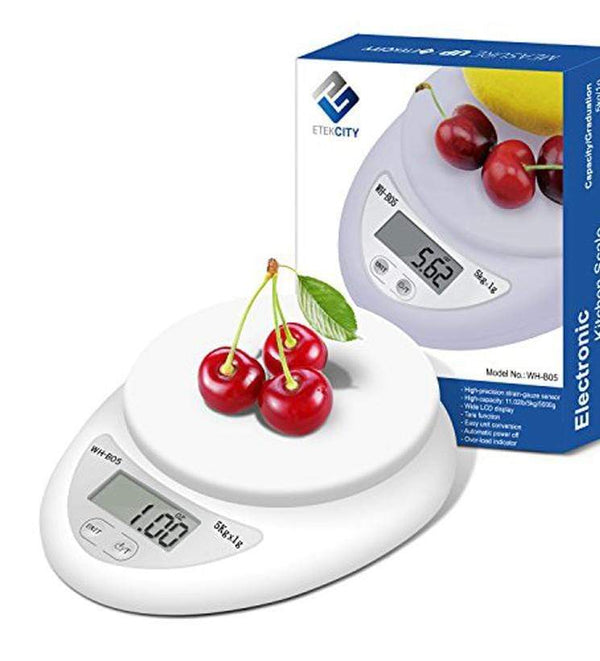 AussieSuperStore Homeware Supplies Food Diet Postal Kitchen Digital Scale Weighting LED electronic Food Diet Kitchen Digital Scale Weighting Machine LED electronic CBN5KGKITCHENSCALE