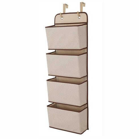 AussieSuperStore Homeware Supplies Hanging Wall Smart Home Storage Organizer Beige Hanging Wall Smart Home Storage Organizer Beige | Storage Bags CB4PCHANGORGNZBG
