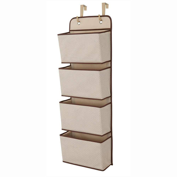 AussieSuperStore Homeware Supplies Hanging Wall Smart Home Storage Organizer Beige Hanging Wall Smart Home Storage Organizer Beige | Storage Bags CB4PCHANGORGNZBG