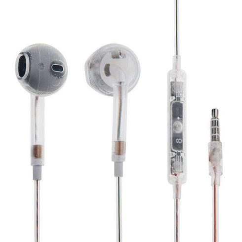 AussieSuperStore Homeware Supplies High Quality In-Earphone Ear Pods with Remote and Mic - Transparent CBIP5G17500T