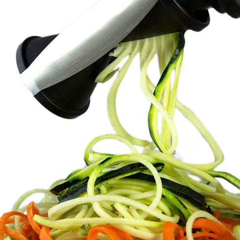 AussieSuperStore Homeware Supplies Incredible Vegetable Spiral Slicer & Peeler - Bargain Bundle Incredible Vegetable Spiral Slicer & Peeler & Cutter - Bargain Bundle CBSPIRALSLCRPLRKITBLK
