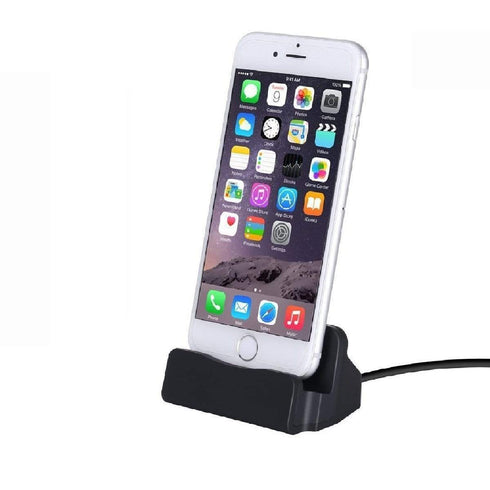 AussieSuperStore Homeware Supplies iPhone Charger Docking Station Charge and Sync Stand for iPhone & ipad Black CBI567CHARGEDOCKBLK
