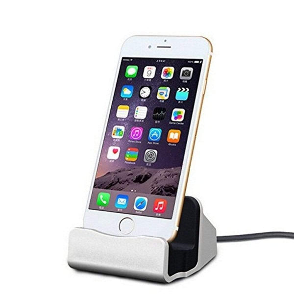 AussieSuperStore Homeware Supplies iPhone Charger Docking Station Charge and Sync Stand for iPhone, ipad ZMI567CHARGEDOCKSLV