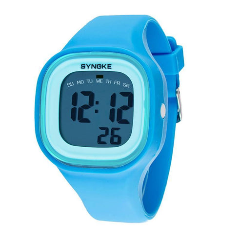 AussieSuperStore Homeware Supplies Jelly Diving & Swimming Waterproof Digital Watches Wrist Sports with Alarm Chronograph (Blue) Diving & Swimming Waterproof Digital Watches Wrist Sports Alarm Blue CBSNK66896BLU