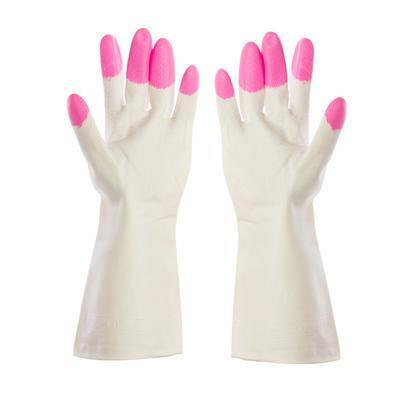 AussieSuperStore Homeware Supplies Kitchen Chores Clean Waterproof Rubber Gloves Pink Kitchen Chores Clean Waterproof Rubber Gloves | Long Sleeve Gloves CBKITCENGLOVEPNK