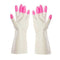 AussieSuperStore Homeware Supplies Kitchen Chores Clean Waterproof Rubber Gloves Pink Kitchen Chores Clean Waterproof Rubber Gloves | Long Sleeve Gloves CBKITCENGLOVEPNK
