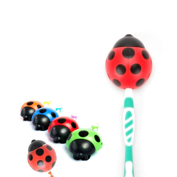 AussieSuperStore Homeware Supplies Lady Beetle Toothbrush Holder Suction Cup Lady Beetle Toothbrush Holder Bathroom Hanger with Suction Cup CBTOOTHBRUSHHOLDER