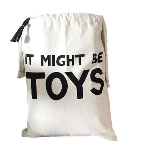 AussieSuperStore Homeware Supplies Laundry Basket Washing Canvas Clothing Hamper and Toy Storage Bag - Toy Type Laundry Basket Canvas Clothing Hamper and Toy Storage Bag - Toy Type CBSTORAGEBAGTOYS