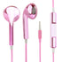 AussieSuperStore Homeware Supplies Metallic Plated Stereo Ear-pods with Volume Control & Mic Pink Metallic Plated Stereo Earpods Volume Control & Mic Headset Earphones CBIP4G14431F