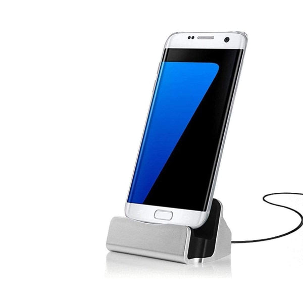 AussieSuperStore Homeware Supplies Micro USB Dock Charge Cradle Docking Station Samsung Galaxy S7 S7 Edge S6 S6 Edge Micro USB Dock Charge Cradle Docking Station Samsung S7 Edge S6 Edge CBSAMCHARGEDOCKSLV