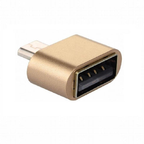AussieSuperStore Homeware Supplies Micro USB Male to USB Female Cable Adapter For Samsung Android Smartphone Tablet (Gold) Micro USB Male to USB Female Cable Adapter For Smartphone Tablet Gold ZMV8OTGUSBGOLD