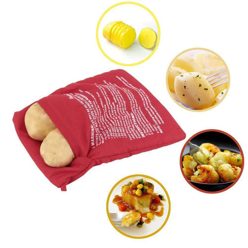 AussieSuperStore Homeware Supplies Microwave Baked Potato Cooking Bag Potato Express Washable Cooker Microwave Baked Potato Cooking Bag Potato Express Washable Cooker CBNMICWAVEPOTATOBAG