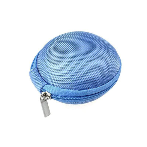 AussieSuperStore Homeware Supplies Mini Zipper Sport Storage Bag Box Hard Carrying Pouch Case Blue Mini Zipper Sport Headphone SD Storage Bag Box Hard Carry Pouch Case CBEARPHONECASEBLE