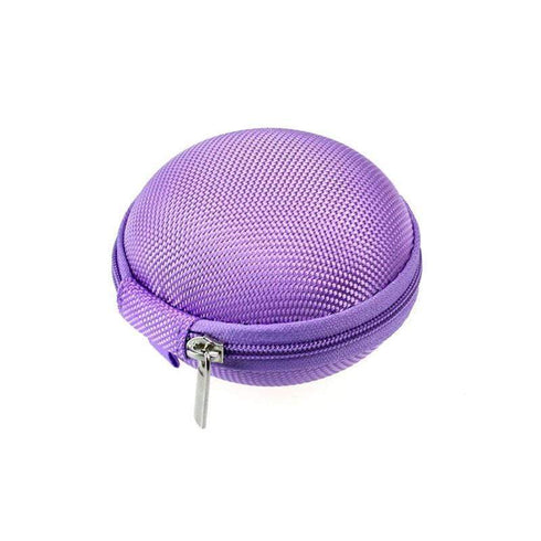 AussieSuperStore Homeware Supplies Mini Zipper Sport Storage Bag Box Hard Carrying Pouch Case Purple Mini Zipper Sport Headphone SD Storage Bag Box Hard Carry Pouch Case CBEARPHONECASEPUR