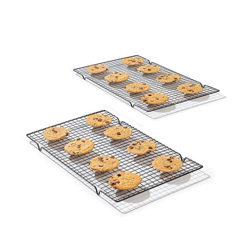 AussieSuperStore Homeware Supplies Nonstick Baking Cooling Rack Grid - Bakers Essential Tool (25*40cm) Nonstick Baking Cooling Rack Grid Bakers Essential Tool Bakeware Tray BKCOOLRACK254
