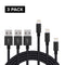 AussieSuperStore Homeware Supplies Nylon Apple iPhone 5 6 6S 7 7Plus 8 8Plus Charger USB Data Cord Lightning Cable Black Nylon Apple iPhone 5 6 6S 7 7 Plus 8 8 Plus Charger USB Data Cord MOBI78NLCABBLKX3