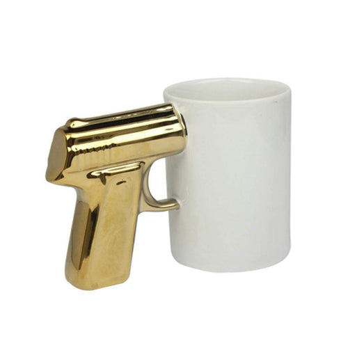 AussieSuperStore Homeware Supplies Pistol Grip Novelty Coffee Mug Pistol Grip Novelty Coffee Tea Mug | Drinkware Cups & Glasses CBKA10405