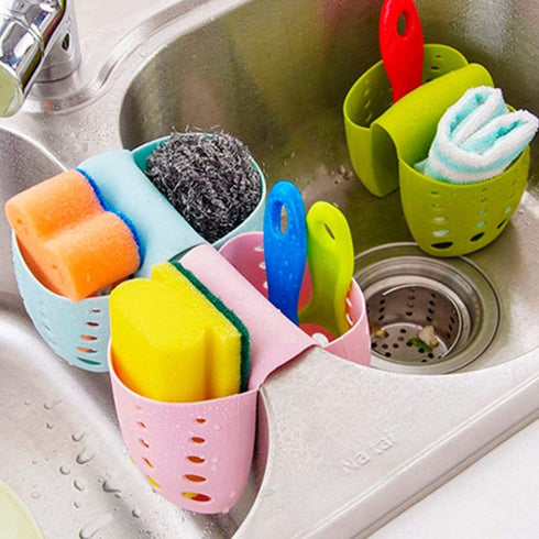 AussieSuperStore Homeware Supplies Portable Home Kitchen Hanging Drain Bag Basket Bath Storage Tools Sink Holder Home Kitchen Hanging Drain Bag Basket Bath Storage Tools Sink Holder CBDUALDRAINBAGRD