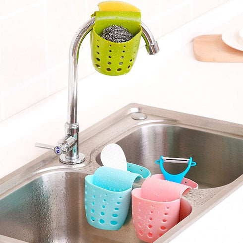 AussieSuperStore Homeware Supplies Portable Home Kitchen Hanging Drain Bag Basket Bath Storage Tools Sink Holder Home Kitchen Hanging Drain Bag Basket Bath Storage Tools Sink Holder CBDUALDRAINBAGRD