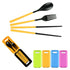 AussieSuperStore Homeware Supplies Portable Travel Kids Adult Cutlery Fork Chopsticks Spoon Camping Picnic Gift Set Yellow Portable Travel Kids Adult Cutlery Fork Chopsticks Spoon Picnic Set CBCUTLERYKITYEL