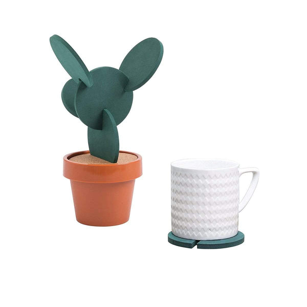 AussieSuperStore Homeware Supplies Quirky Designer Cactus Creative Coasters Set with Storage Display Stand Quirky Designer Cactus Creative Coaster Set with Storage Display Stand CBCATUCOASTER