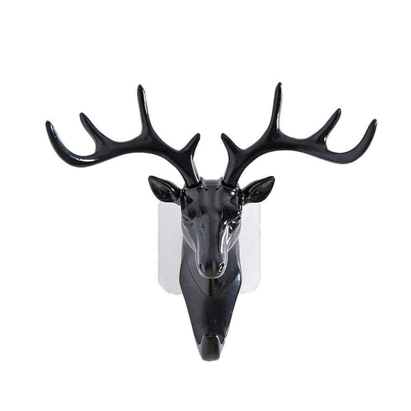 AussieSuperStore Homeware Supplies Retro Antler Home Decor Vintage Deer Head Wall Hook Clothes Hanger Rack - Black Retro Antler Home Decor Vintage Deer Head Wall Hook Clothe Hanger Rack CBDEERHORNSHOOKBLK