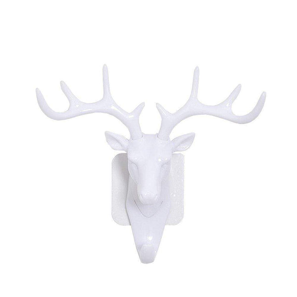 AussieSuperStore Homeware Supplies Retro Antler Home Decor Vintage Deer Head Wall Hook Clothes Hanger Rack - White Retro Antler Home Decor Vintage Deer Head Wall Hook Clothe Hanger Rack CBDEERHORNSHOOKWHT