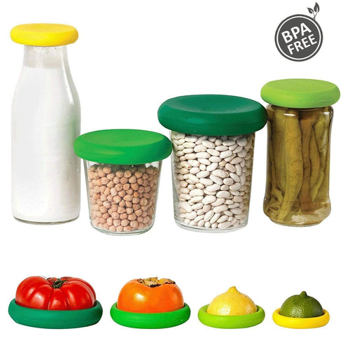 AussieSuperStore Homeware Supplies Reusable Storage Food Huggers Container Covers Reusable Storage Food Huggers Container Covers Keep Fruits & Veggies CBFOODHUGGERS