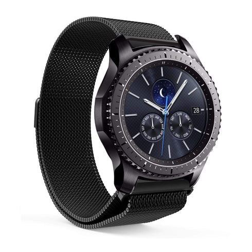 AussieSuperStore Homeware Supplies Samsung Gear S3 Milanese Magnetic Loop Stainless Steel Watch Strap Black Samsung Gear S3 Milanese Magnetic Loop Stainless Steel Watch Strap CBS3MILANBANDBLK