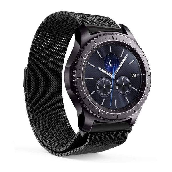 AussieSuperStore Homeware Supplies Samsung Gear S3 Milanese Magnetic Loop Stainless Steel Watch Strap Black Samsung Gear S3 Milanese Magnetic Loop Stainless Steel Watch Strap CBS3MILANBANDBLK