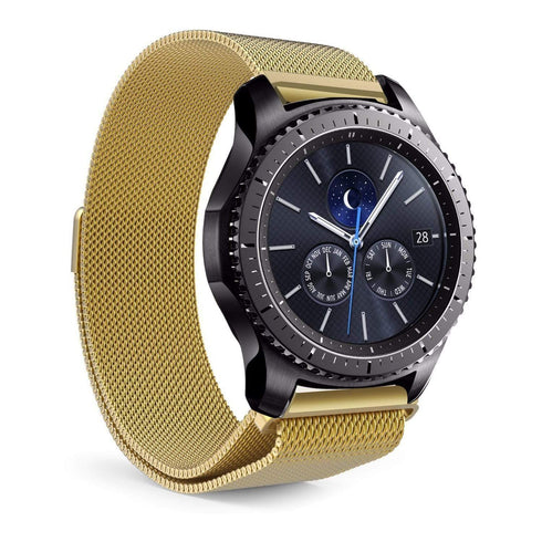 AussieSuperStore Homeware Supplies Samsung Gear S3 Milanese Magnetic Loop Stainless Steel Watch Strap Gold Samsung Gear S3 Milanese Magnetic Loop Stainless Steel Watch Strap CBS3MILANBANDGOLD