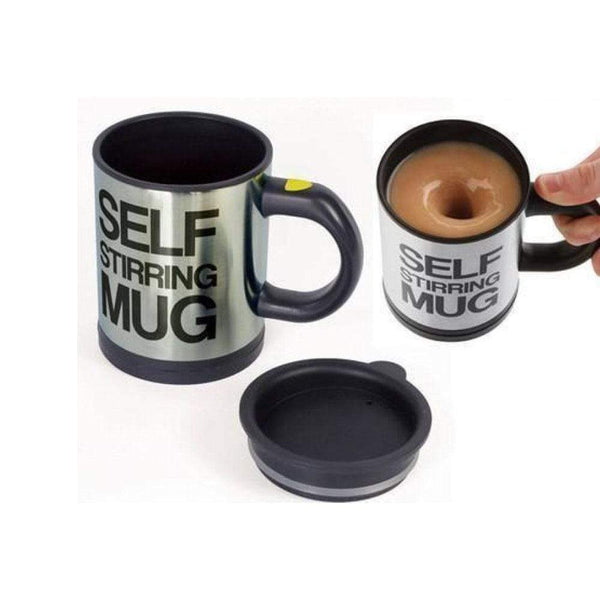 AussieSuperStore Homeware Supplies Self Stirring Mug Self Stirring Mug | Coffee ,Tea Mugs | Drinkware Cups & Glasses CBSELFMUGBLK