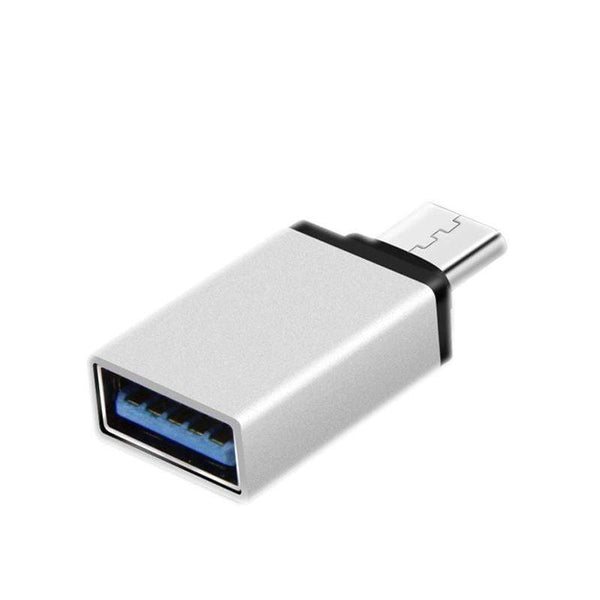 AussieSuperStore Homeware Supplies Silver Type C to USB 3.0 Adapter For Samsung Note 8 S8 S8+ MacBook Pro ZMTYBECUSB3SLV