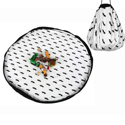 AussieSuperStore Homeware Supplies Smart Lego Kids Tidy Toy Mat Carpet Playmat and Storage Basket Smart Lego Kids Tidy Toy Mat Carpet Playmat and Storage Bag Basket CBTOYBAGBEARD