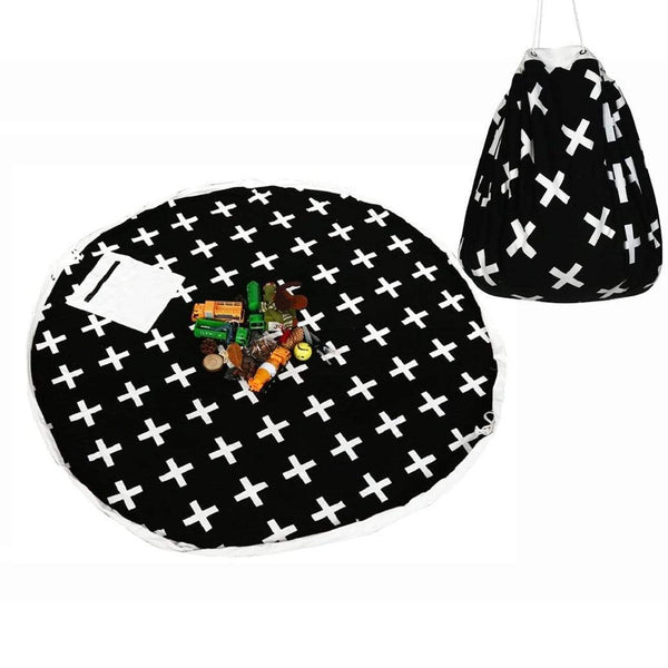 AussieSuperStore Homeware Supplies Smart Lego Kids Tidy Toy Mat Carpet Playmat and Storage Basket Smart Lego Kids Tidy Toy Mat Carpet Playmat and Storage Bag Basket CBTOYBAGCROSS