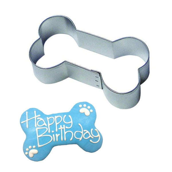 AussieSuperStore Homeware Supplies Stainless Steel Dog Bone Cookie Cutter Biscuit Baking Cake Topper Fondant Gumpaste Mold Stainless Steel Dog Bone Cookie Cutter Biscuit Baking Cake Topper Mold CBDOGBONECUTTER