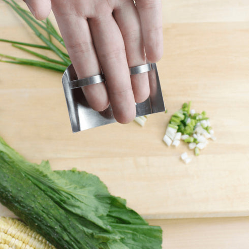 AussieSuperStore Homeware Supplies Stainless Steel Finger Hand Protector Guard Chop Safe Slice Kitchen Tool Stainless Steel Finger Hand Protector Guard Chop Slice Kitchen Tool CBFINGERPROTST