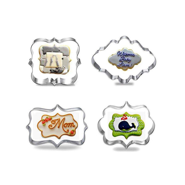 AussieSuperStore Homeware Supplies Stainless Steel Pastry Cookie Biscuit Cutter Cake Decorating Mold Tool CBSTAINESSCUTX4