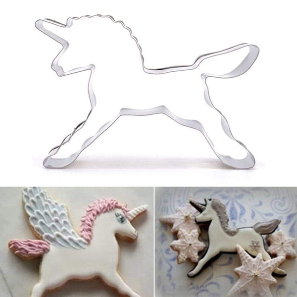 AussieSuperStore Homeware Supplies Stainless Steel Unicorn Horse Cookie Cutter Cake Baking Biscuit Pastry Mould Stainless Steel Unicorn Horse Cookie Cutter Cake Baking Biscuit Mould CBHORSECUTTER