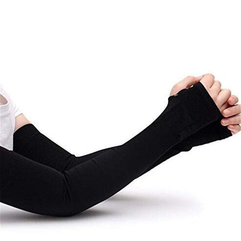 AussieSuperStore Homeware Supplies Sun Protection Arm Cooling Sleeve Black -1 Pair Sun Protection Arm Cooling Sleeve Black -1 Pair | Solar Sleeves CBSUNSCREENSLEEVEBLK