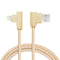 AussieSuperStore Homeware Supplies Super Tough 1m - 90 Degree Angled Lightning USB Charger Cable (Gold) Super Tough Lightning USB Charger Cable for iPhone 7/8/X/iPads (Gold) MOBI78NLELBOWGOLD