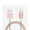 AussieSuperStore Homeware Supplies Tough Nylon Rope Style USB Lightning Charging 8 Pin to USB 2.0 Charger Cable (Rose Gold) CBMEGAPCBLRGOLD