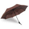 AussieSuperStore Homeware Supplies Travel Umbrella Windproof Reinforced Canopy Ergonomic Handle Auto Open/Close - Brown Travel Umbrella Windproof Reinforced Canopy Handle Auto Open/Close CBAUTOUMBRELLABOW